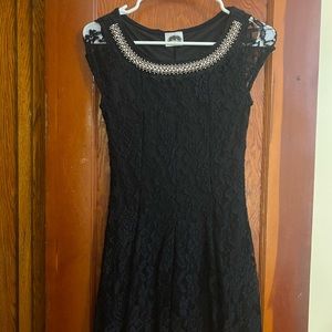 Black lace dress